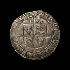 Elizabeth I sixpence reverse