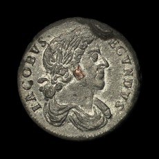 1687 halfpenny obverse