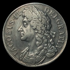 James II crown obverse