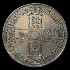 James II crown reverse
