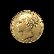 1874 sovereign obverse