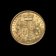 1874 sovereign reverse