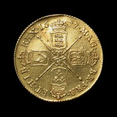 Charles II two guineas reverse