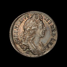 William III shilling obverse