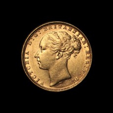 1876 sovereign obverse