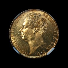 1823 two pounds obverse