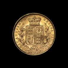 1871 sovereign reverse