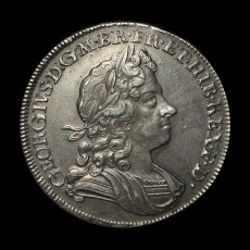 George I halfcrown obverse