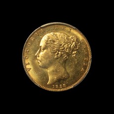 1838 sovereign obverse