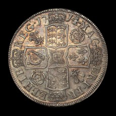 1714 halfcrown reverse