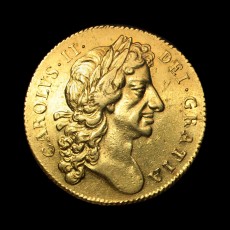 1677 two guineas obverse