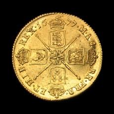 1677 two guineas reverse