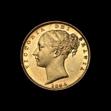 1884 sovereign obverse