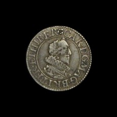 Charles I briot groat obverse