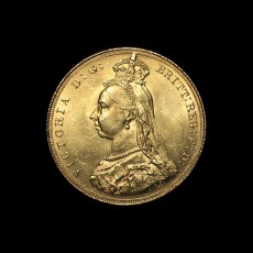 1887 sovereign obverse