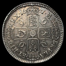 Charles II crown reverse