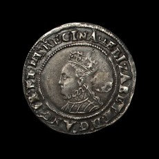 Elizabeth I sixpence obverse