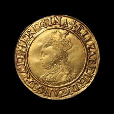 Elizabeth I halfpound obverse
