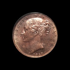 Victoria farthing obverse