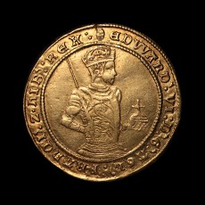 Edward VI half sovereign obverse