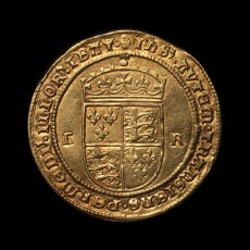 Edward VI half sovereign reverse