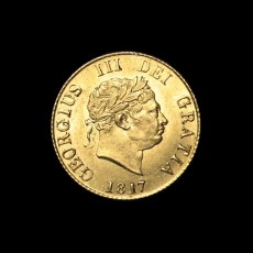 1817 half sovereign obverse
