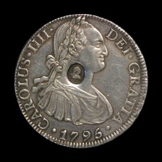 George III countermarked 8 reales obverse