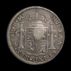 George III countermarked 8 reales reverse