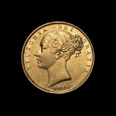1856 sovereign obverse