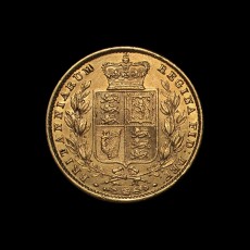 1856 sovereign reverse