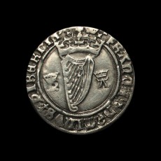 Henry VIII Irish groat reverse
