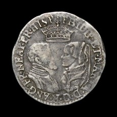 Philip and Mary shilling obverse