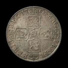 1707 halfcrown reverse
