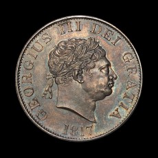 1817 proof halfcrown obverse