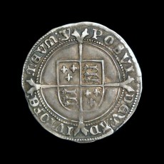 Edward VI sixpence reverse