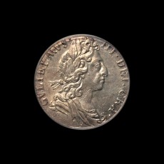 1697 sixpence obverse