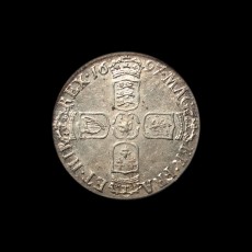 1697 sixpence reverse