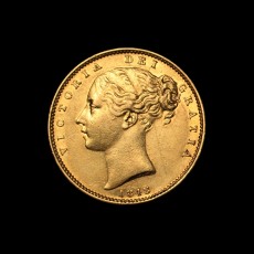 1848 sovereign obverse