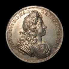 George I coronation medal obverse