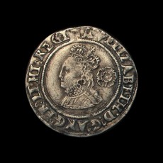 Elizabeth I sixpence obverse