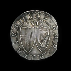 Commonwealth 1649 sixpence reverse