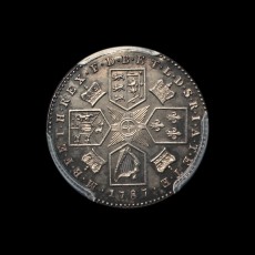 1787 pattern sixpence reverse