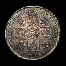 1715 halfcrown reverse