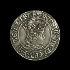 Henry VIII first issue groat obverse