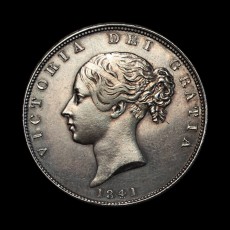 1841 halfcrown obverse