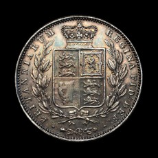 1841 halfcrown reverse