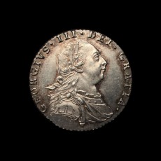 1787 sixpence obverse