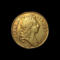 1701 halfguinea obverse