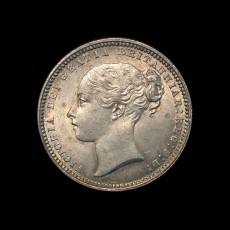 1868 shilling obverse