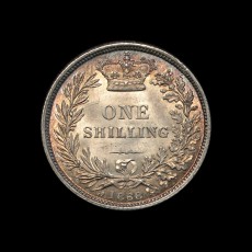 1868 shilling reverse